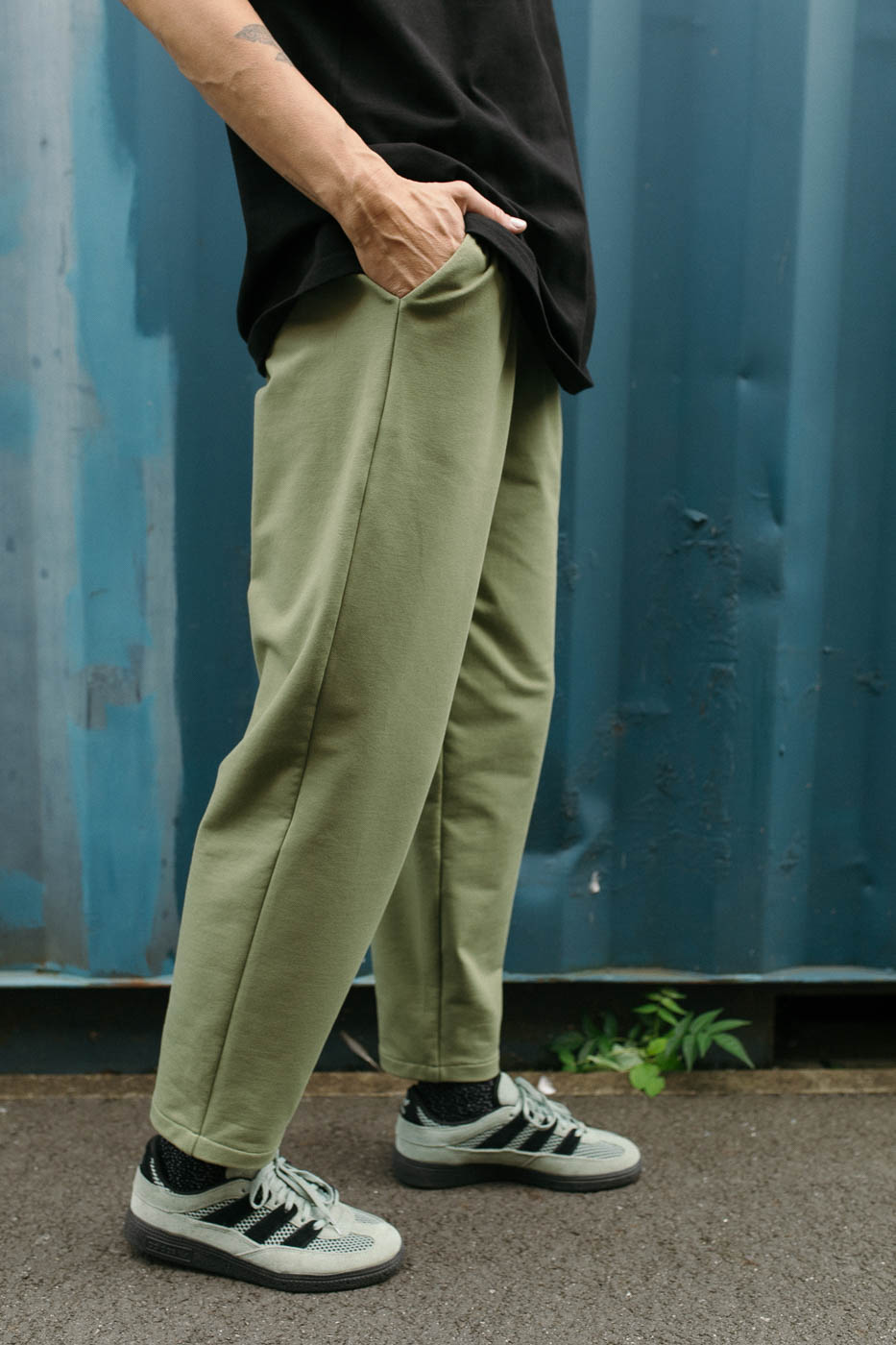 STAY HOME /olive cotton/