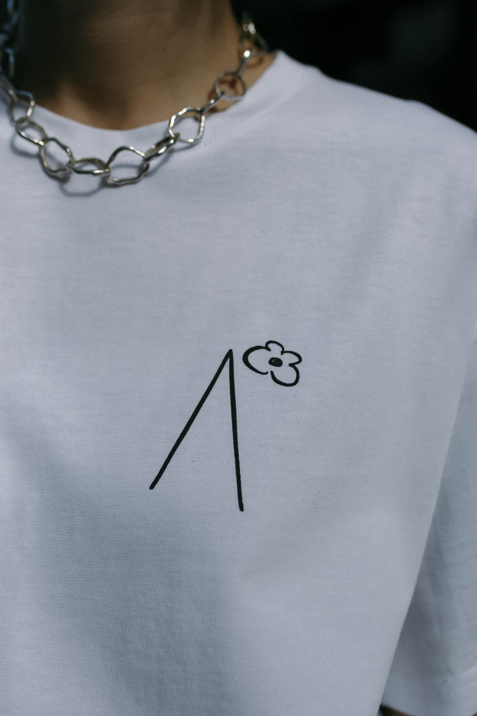 VASES /black on white cotton/