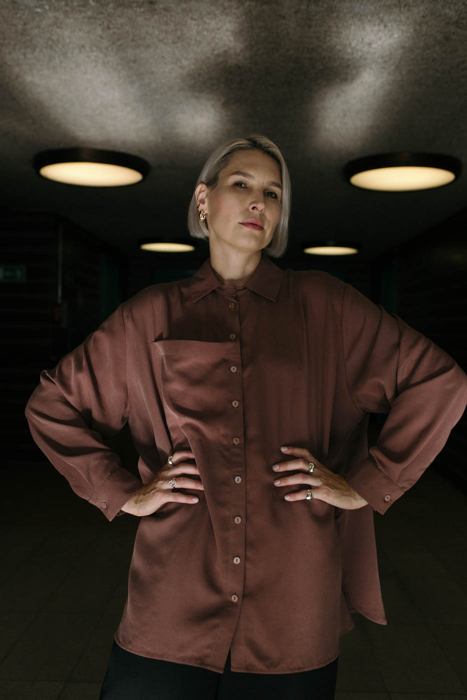 PEARL golden full earrings