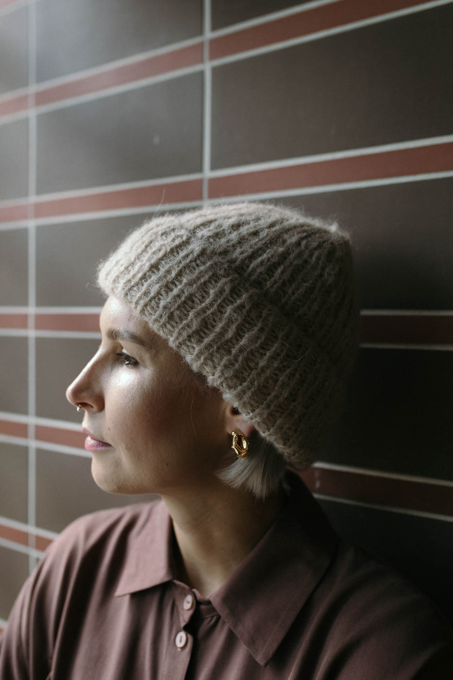 PEARL golden full earrings