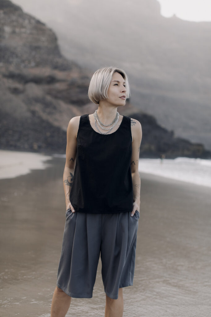 BAHAMAS /stone gray tencel/