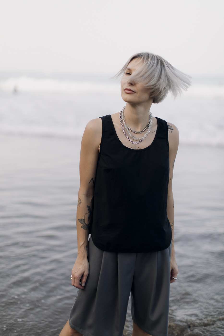 SAMI /black cotton poplin/