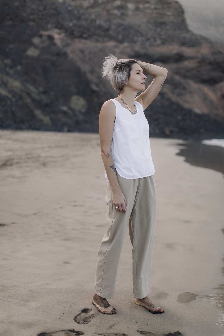 SAMI /white cotton poplin/