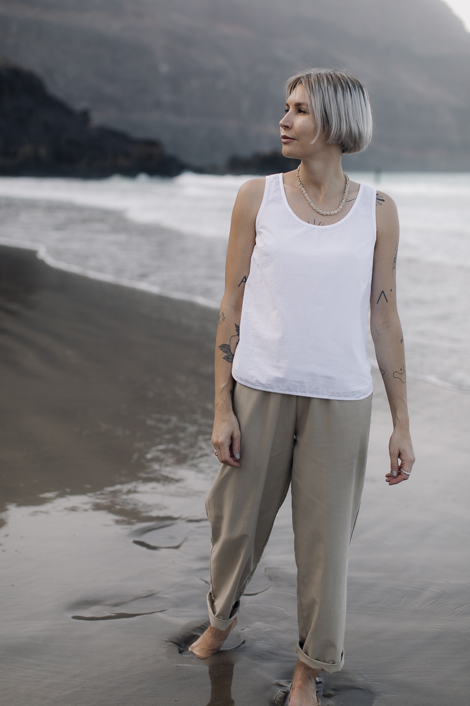 SAMI /white cotton poplin/