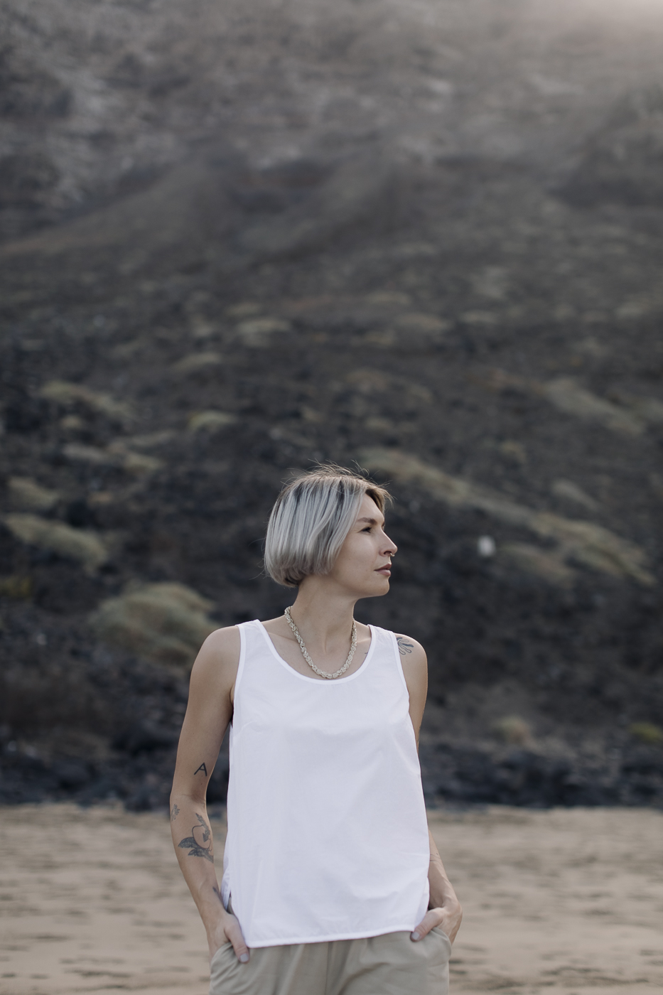 SAMI /white cotton poplin/