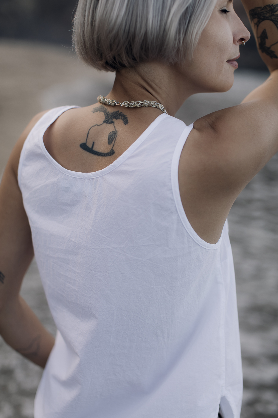 SAMI /white cotton poplin/