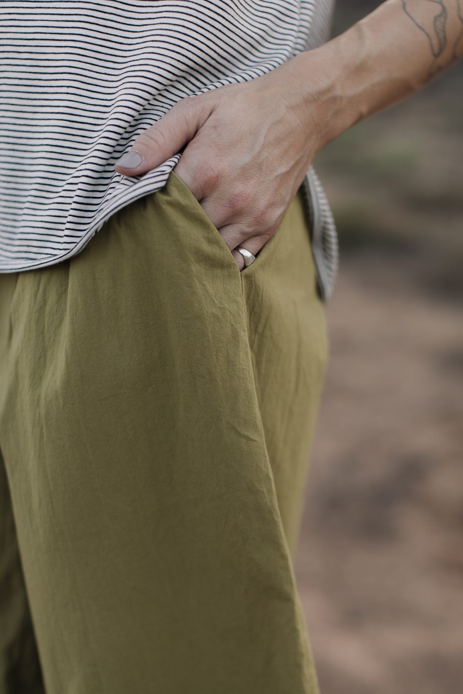 OSAKA /dark lime cotton poplin/