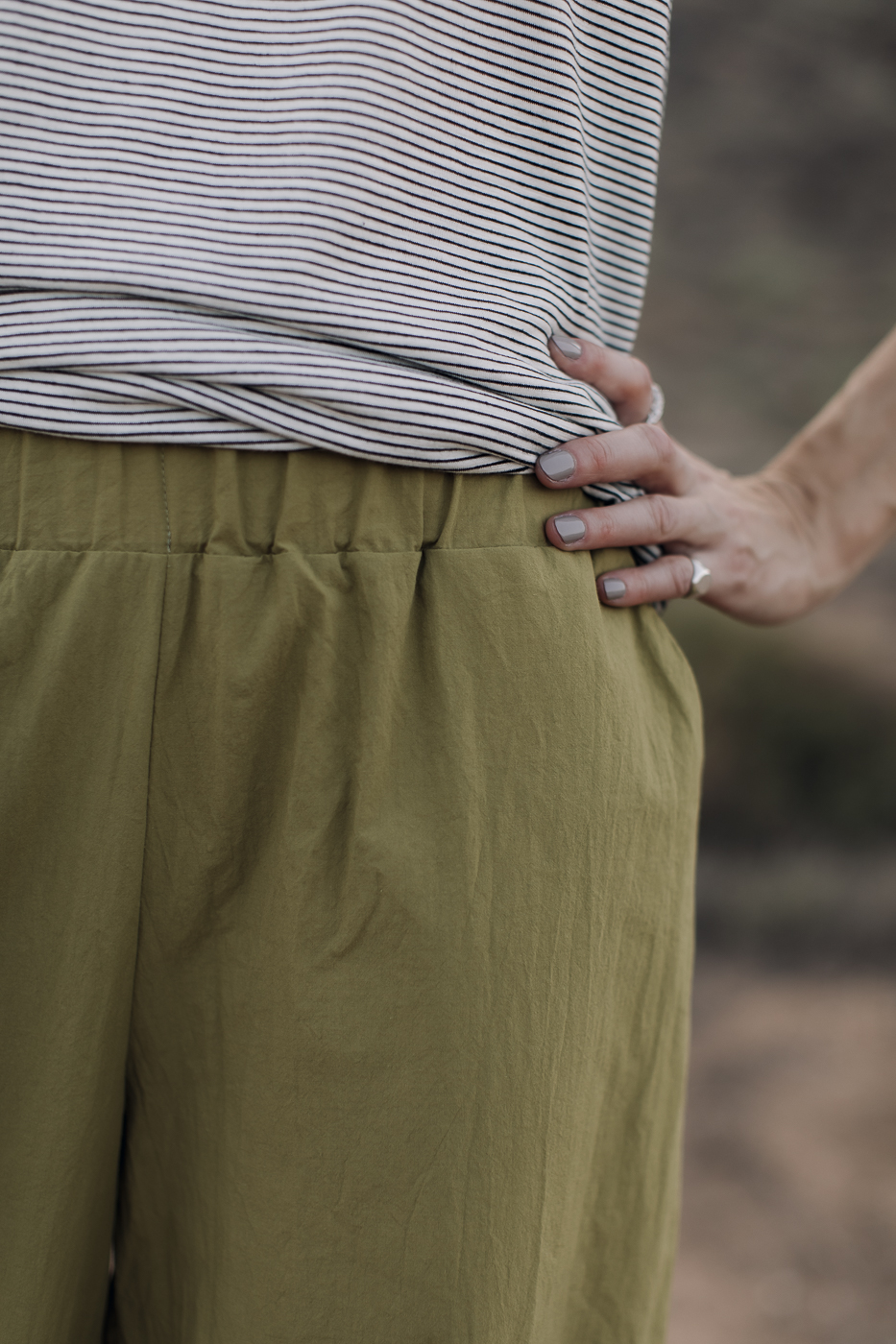 OSAKA /dark lime cotton poplin/