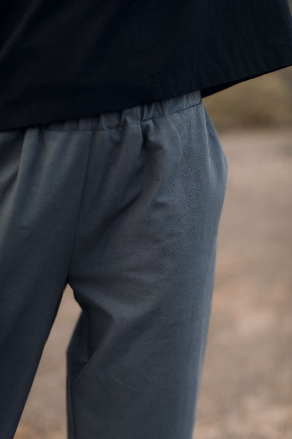 BOOI /stone gray cotton+lyocell/