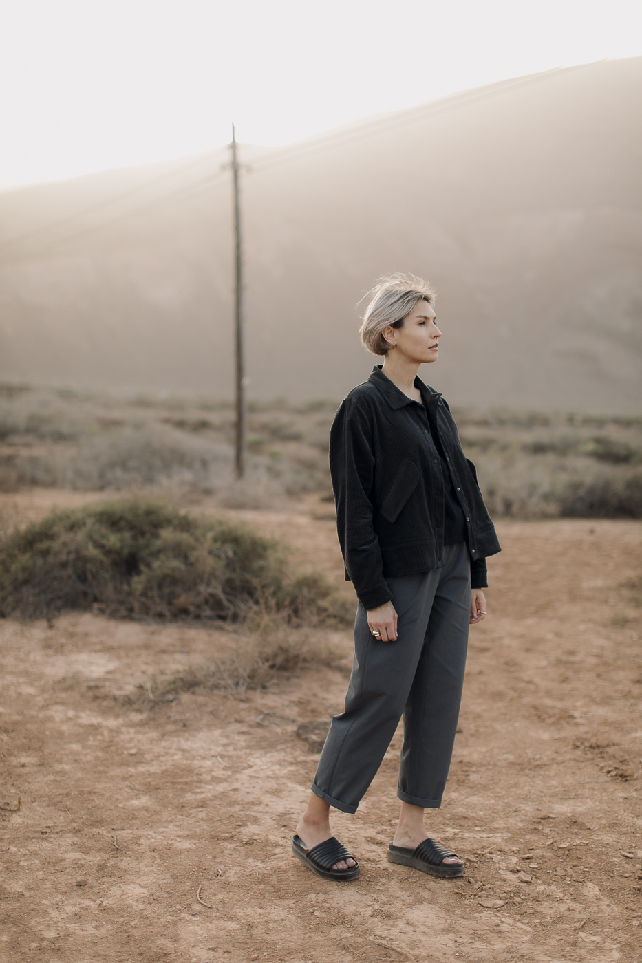 BOOI /stone gray cotton+lyocell/