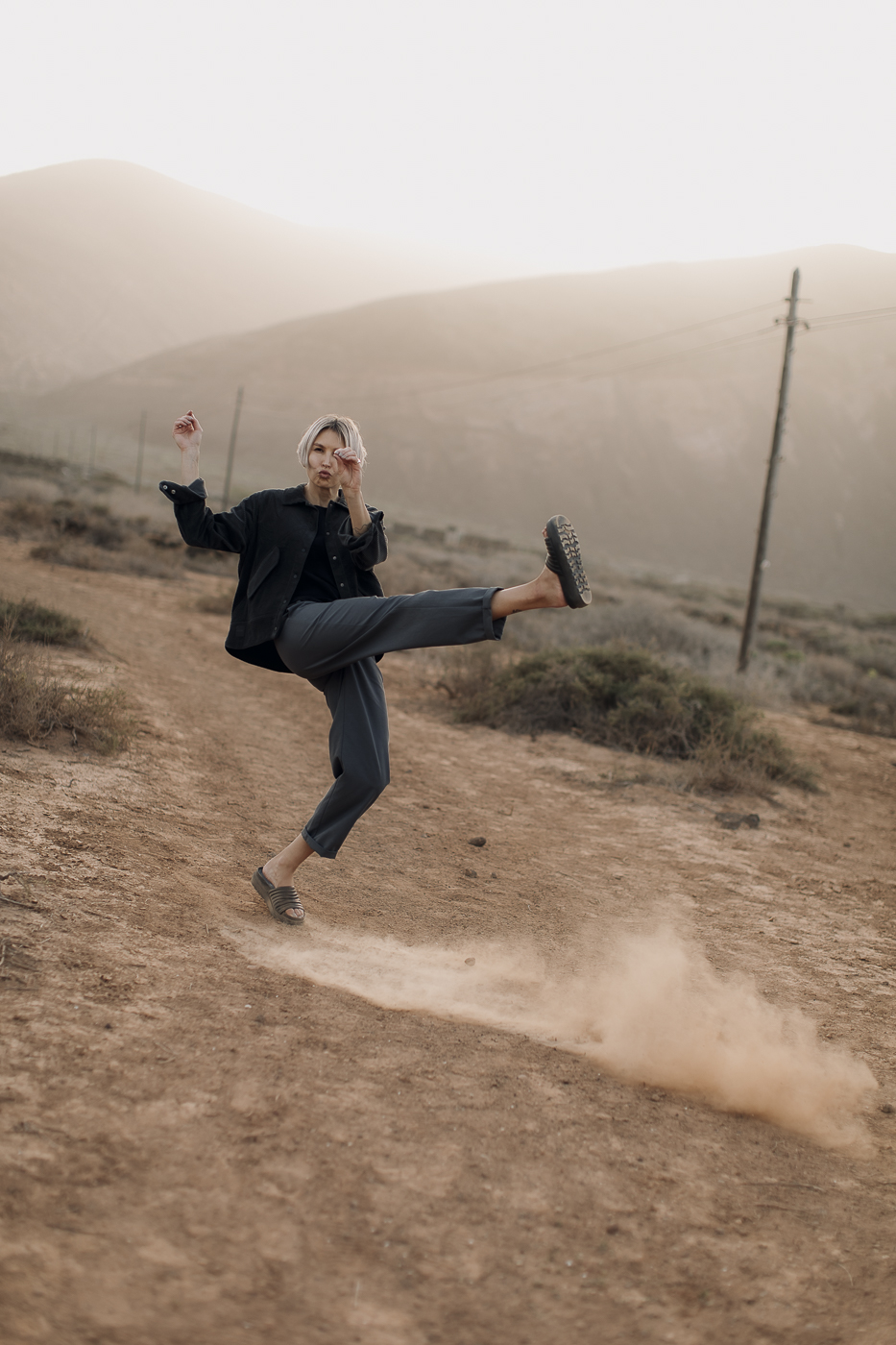 BOOI /stone gray cotton+lyocell/