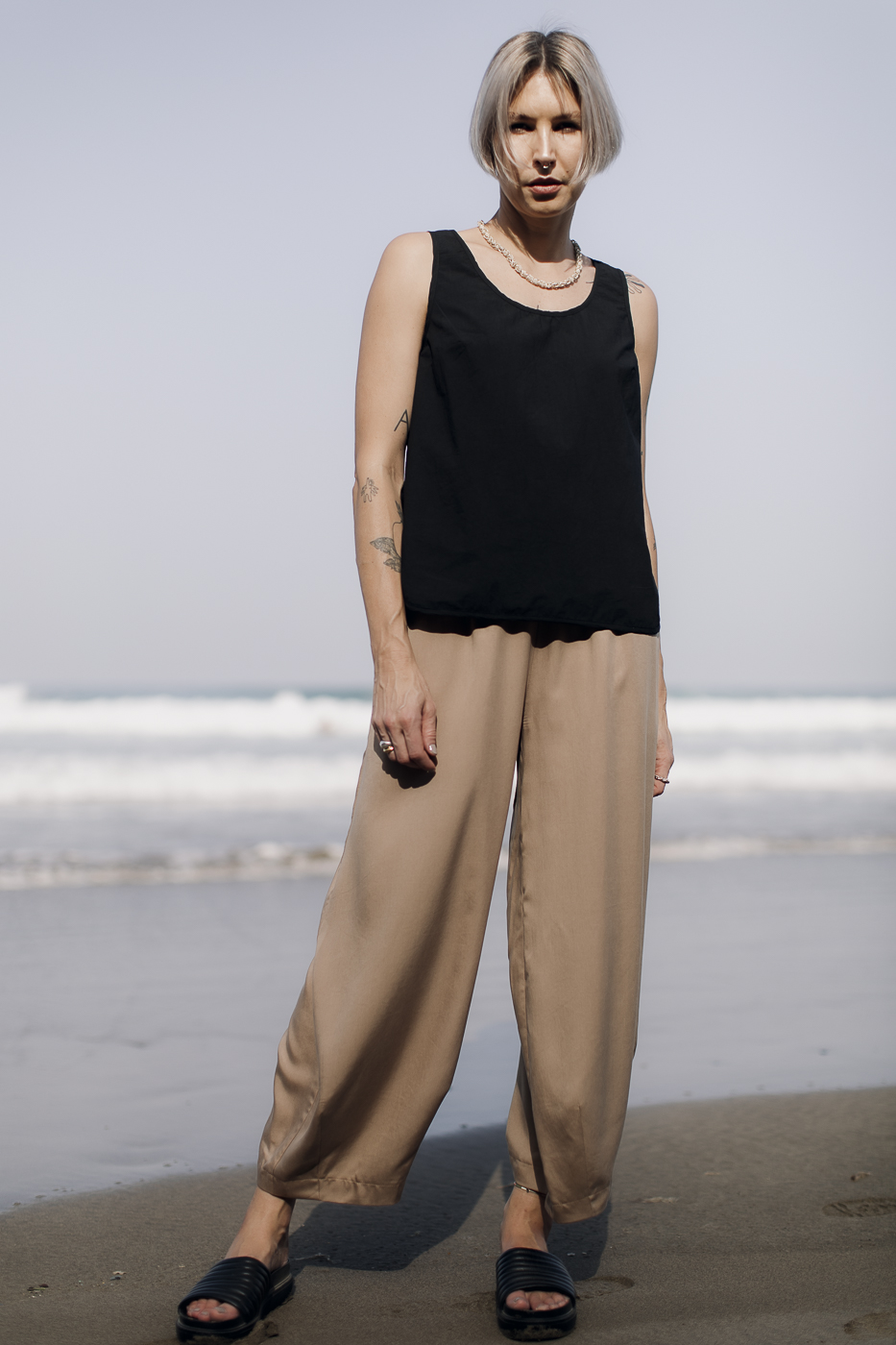 SAMI /black cotton poplin/