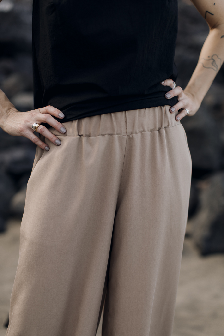 PLAY /coffee beige tencel/