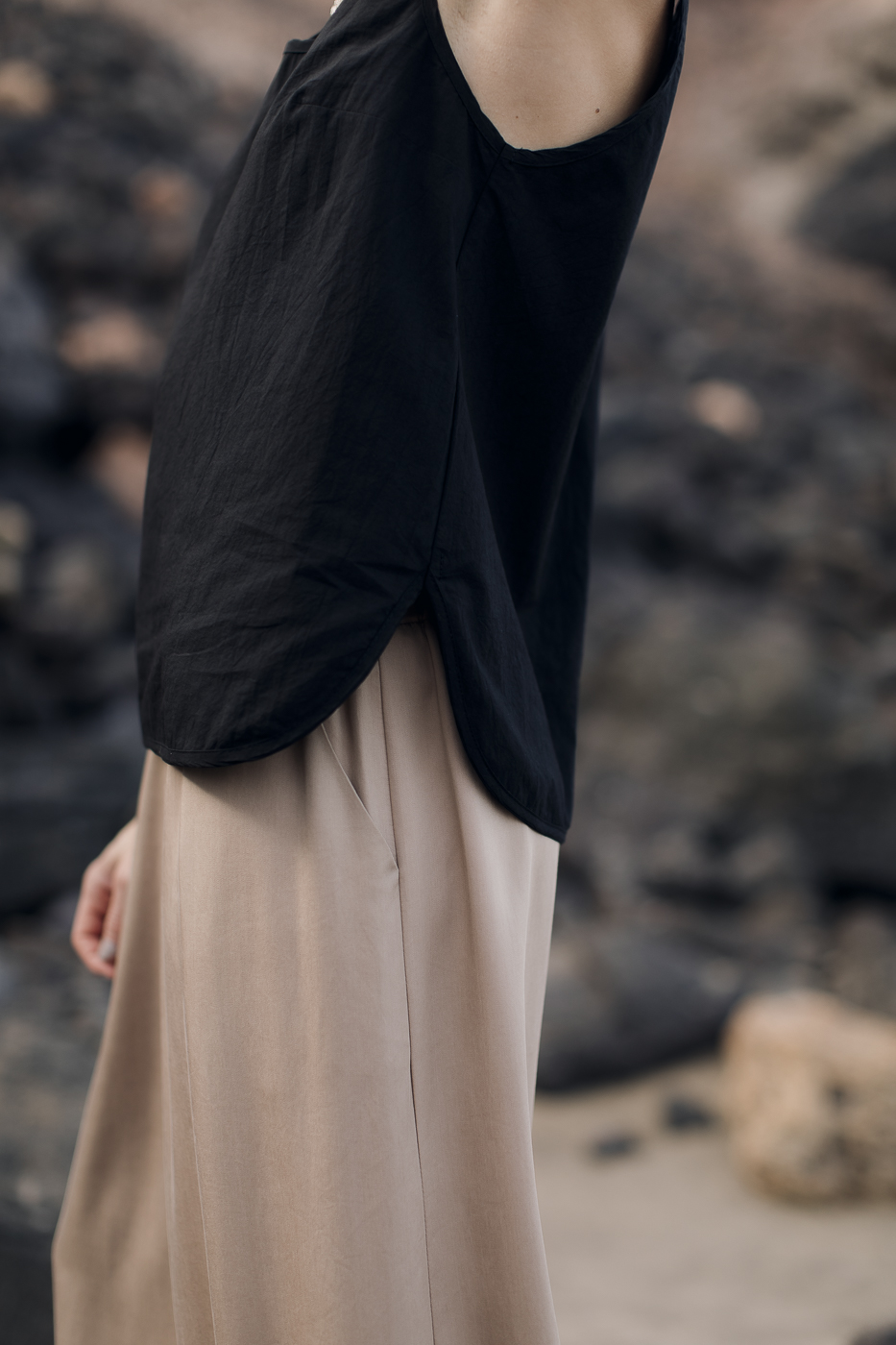 PLAY /coffee beige tencel/