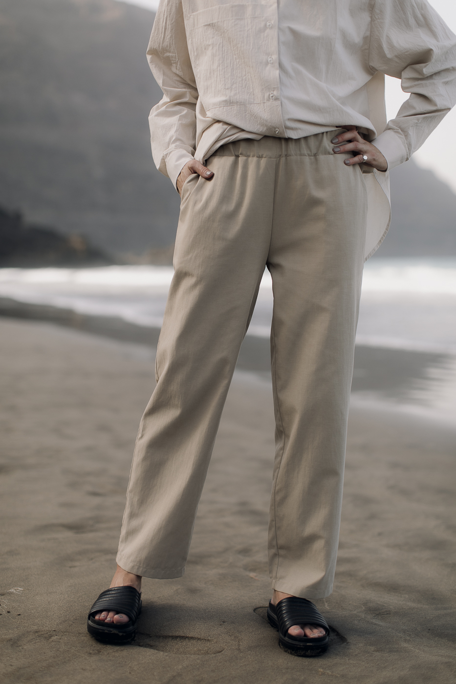 BOOI /beige cotton+lyocell/