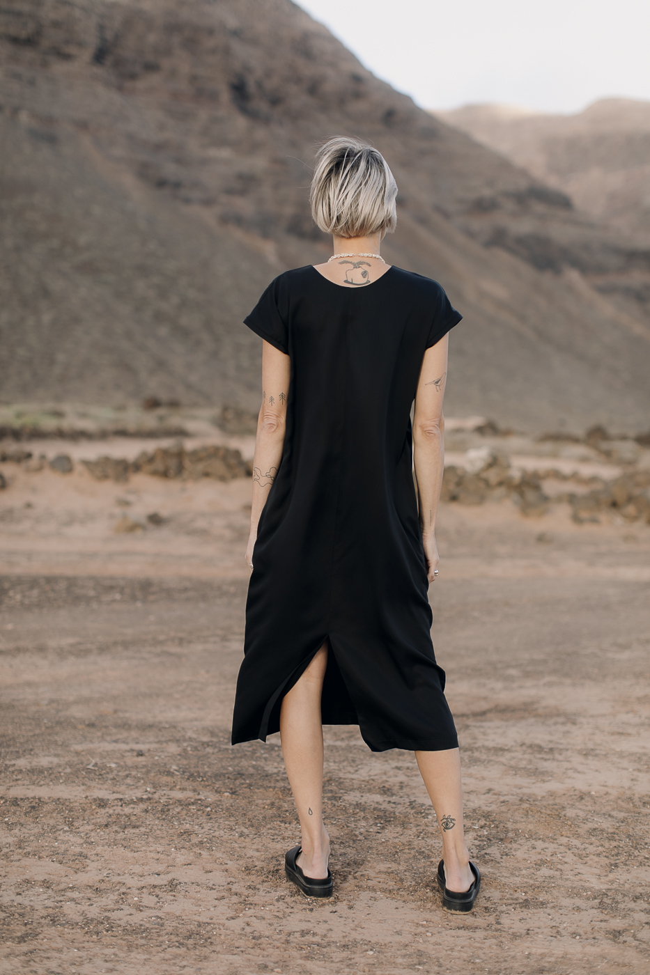 VU dress /black tencel/