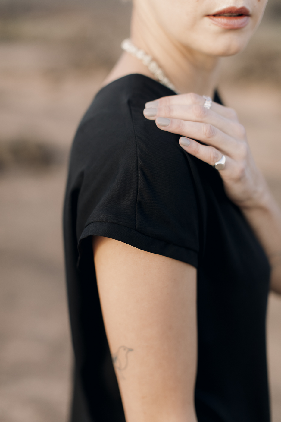 VU dress /black tencel/