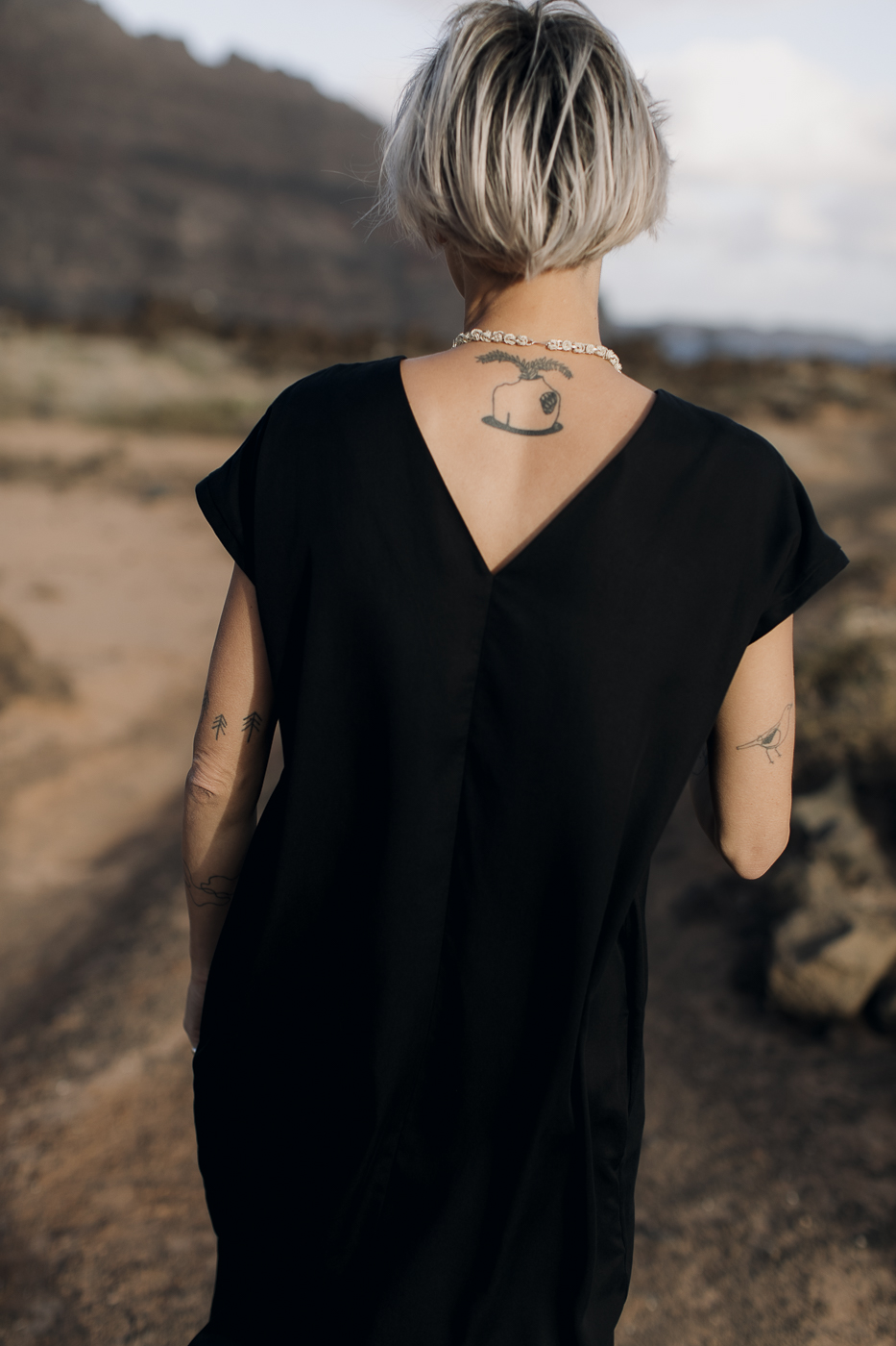 VU dress /black tencel/