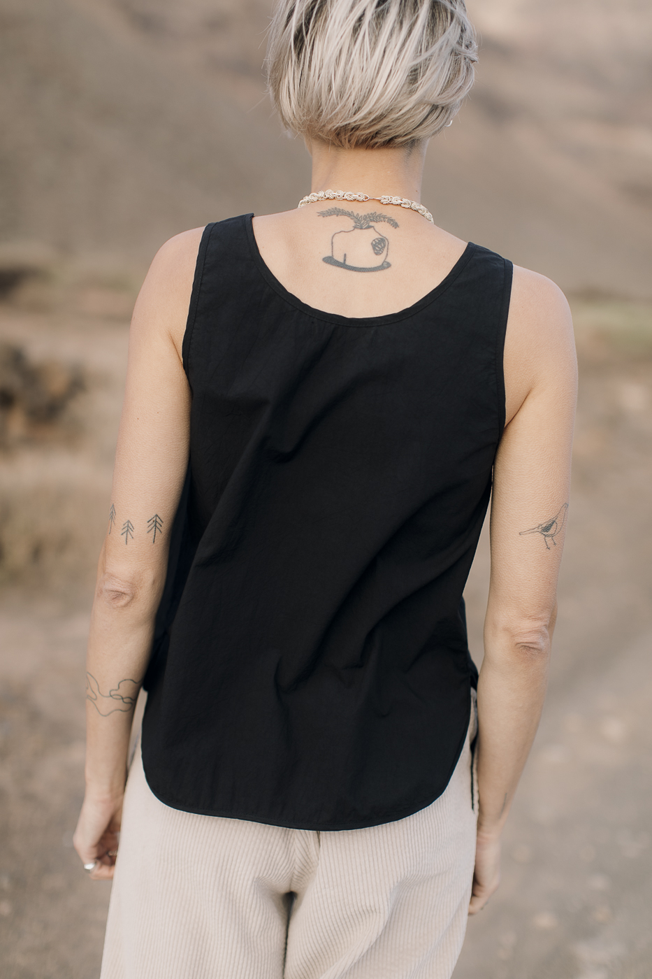 SAMI /black cotton poplin/