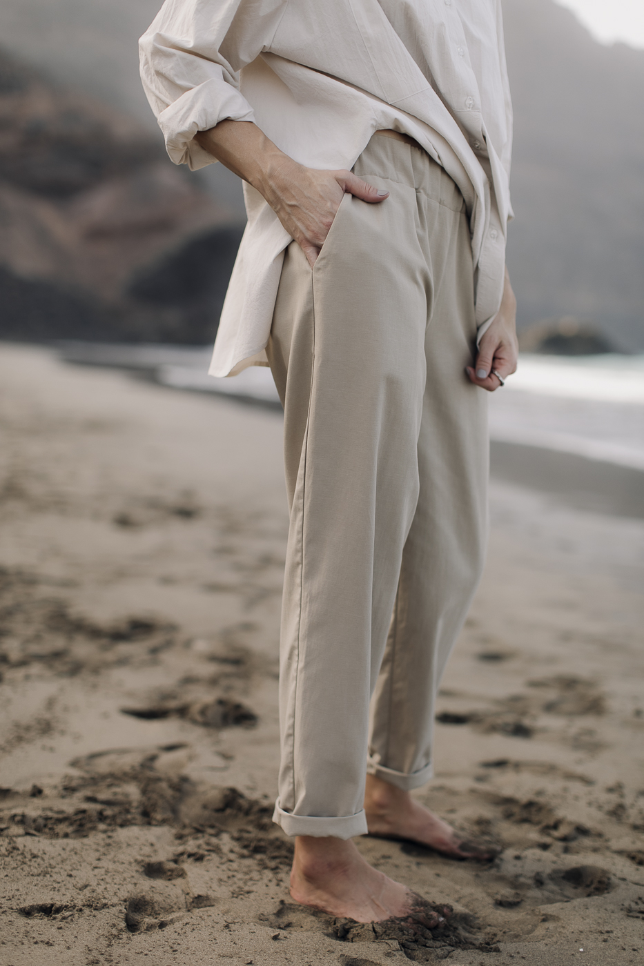 BOOI /beige cotton+lyocell/