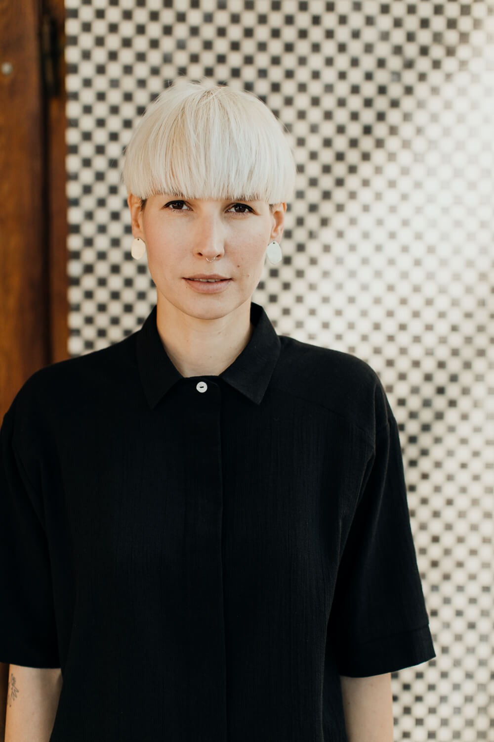 GOYA /black viscose+linen/