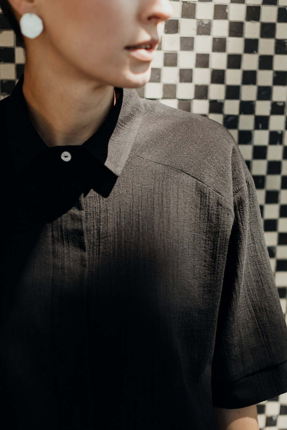 GOYA /black viscose+linen/