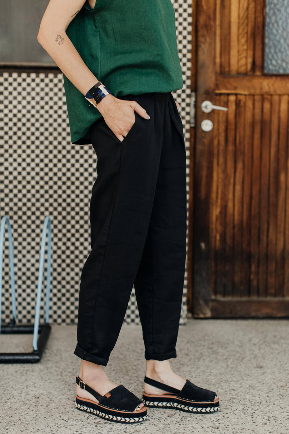 TWO/NIGHT /black linen/