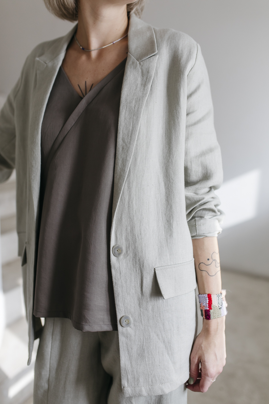 OXI /pistachio linen/