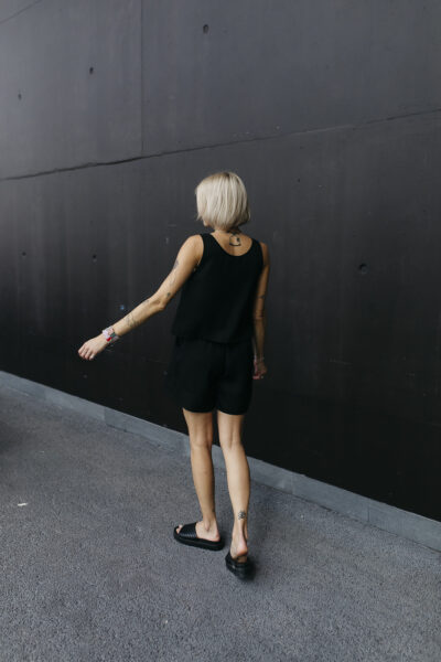 HI ROMA /black tencel/