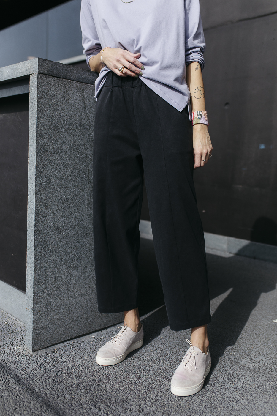 LISBOA /charcoal cotton+tencel/