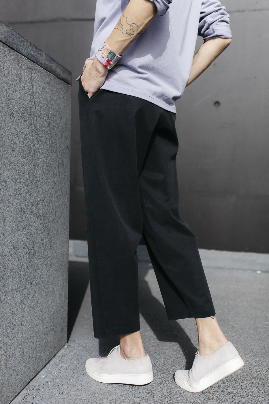 LISBOA /charcoal cotton+tencel/