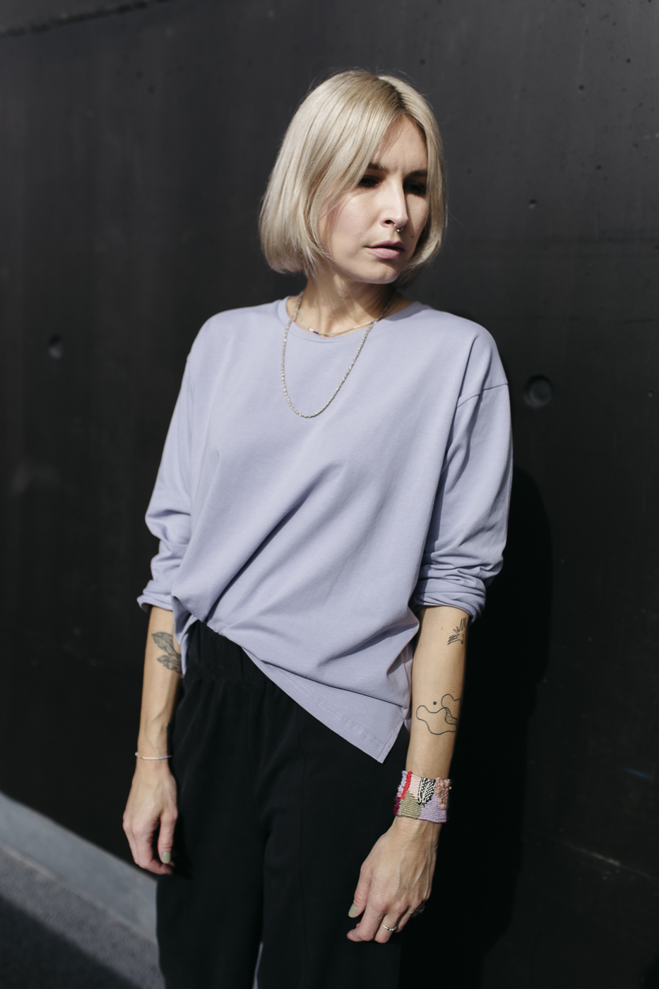 LISBOA /charcoal cotton+tencel/