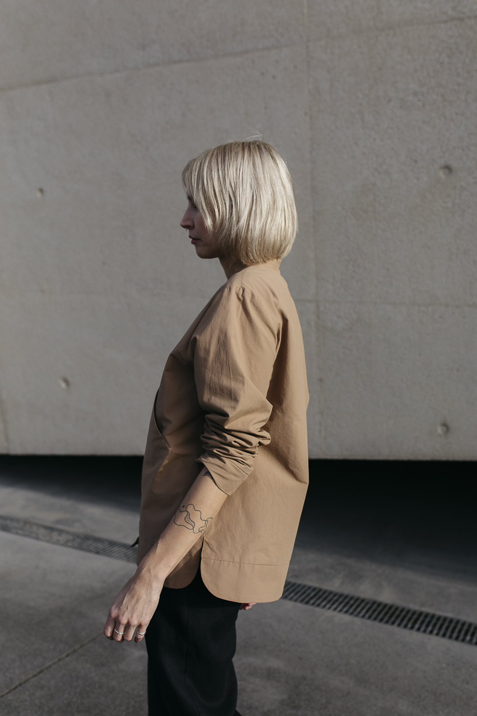 TEIDE /cafe latte cotton+nylon/