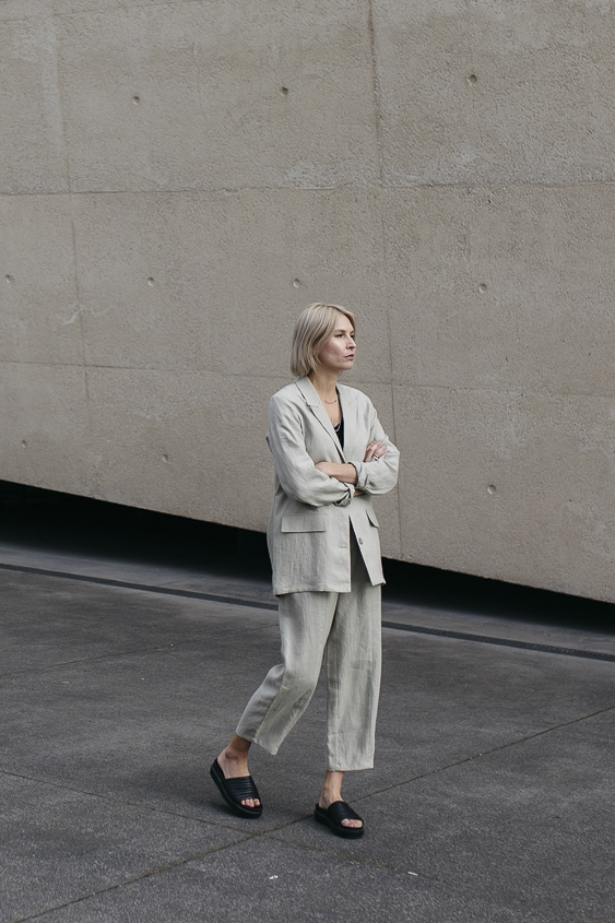 LISBOA /pistachio linen/