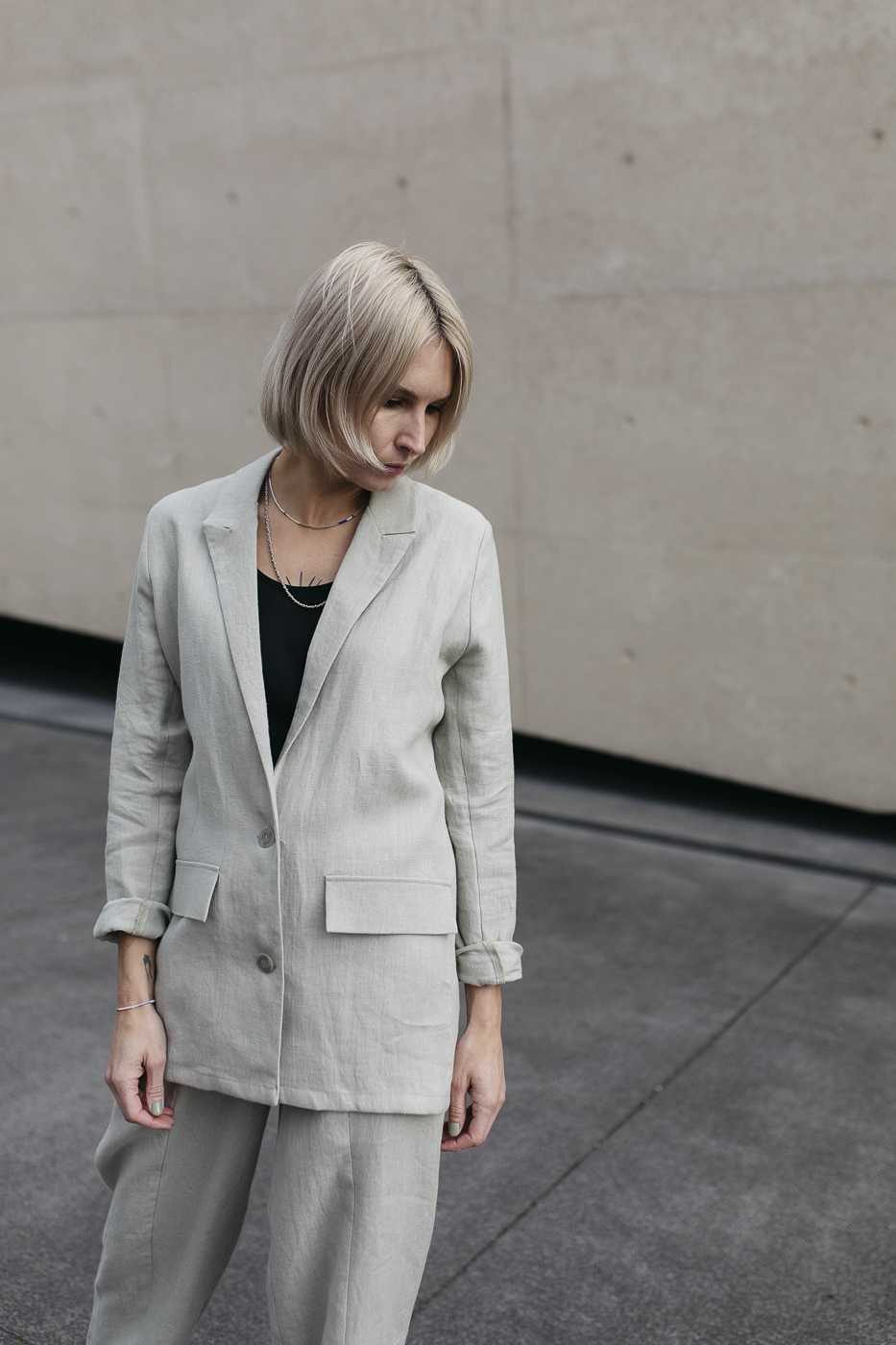 OXI /pistachio linen/