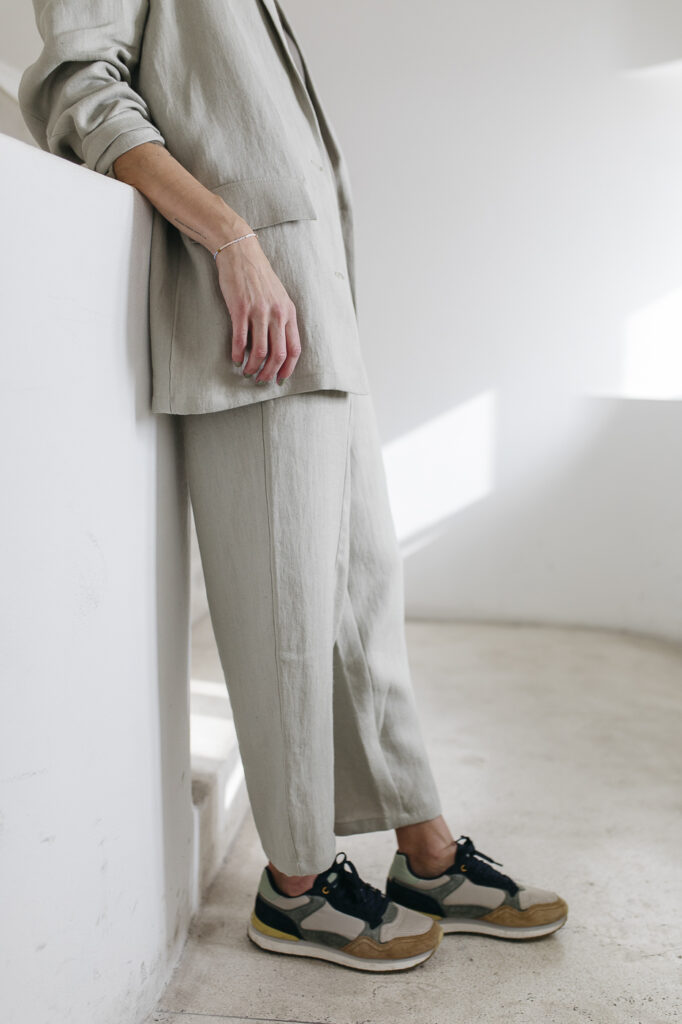 LISBOA /pistachio linen/