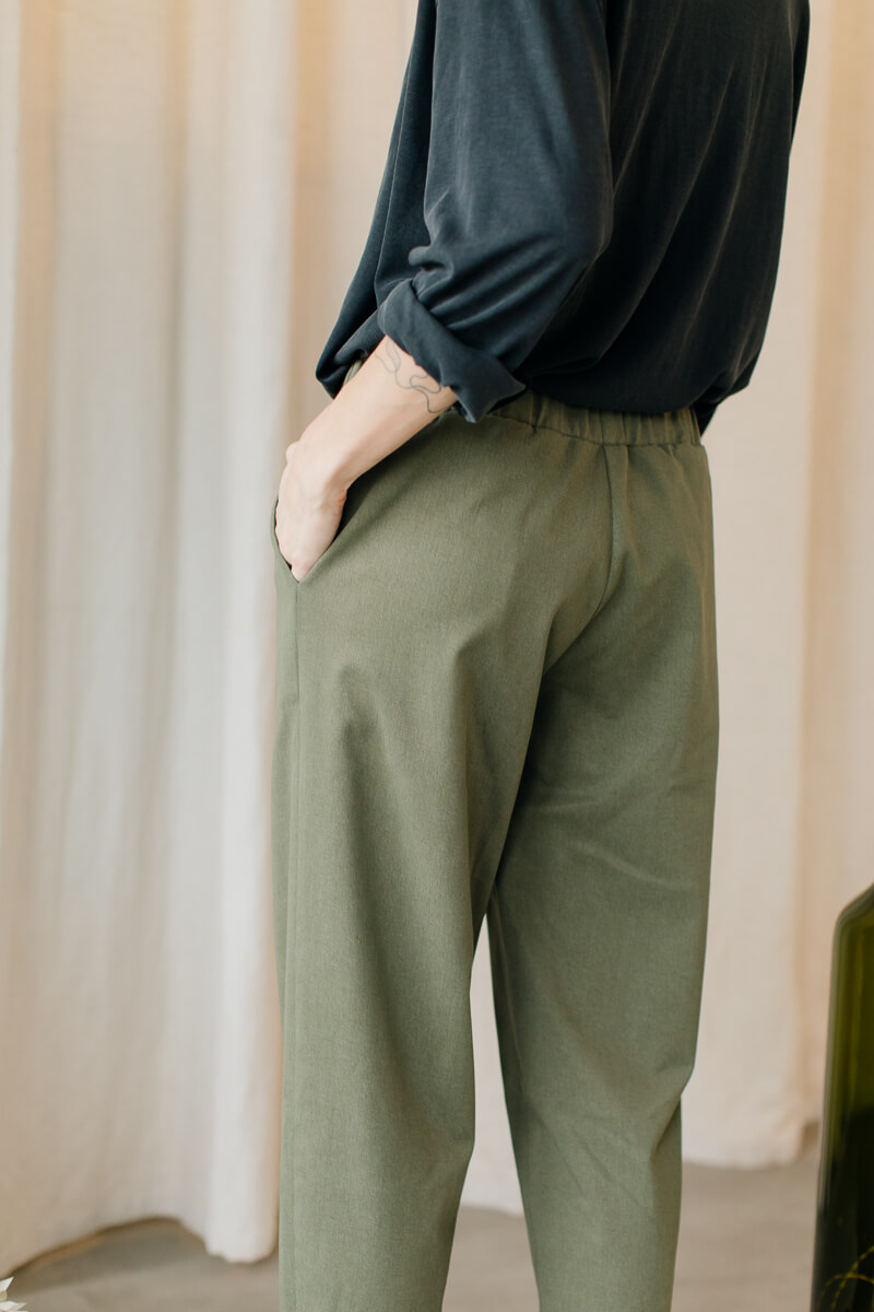 YOUTH /khaki cotton+tencel/