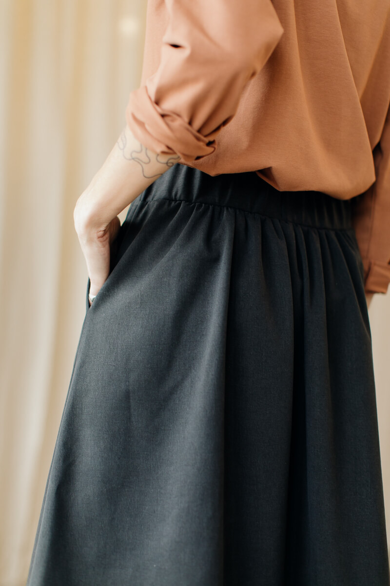 BETI /charcoal cotton+tencel/