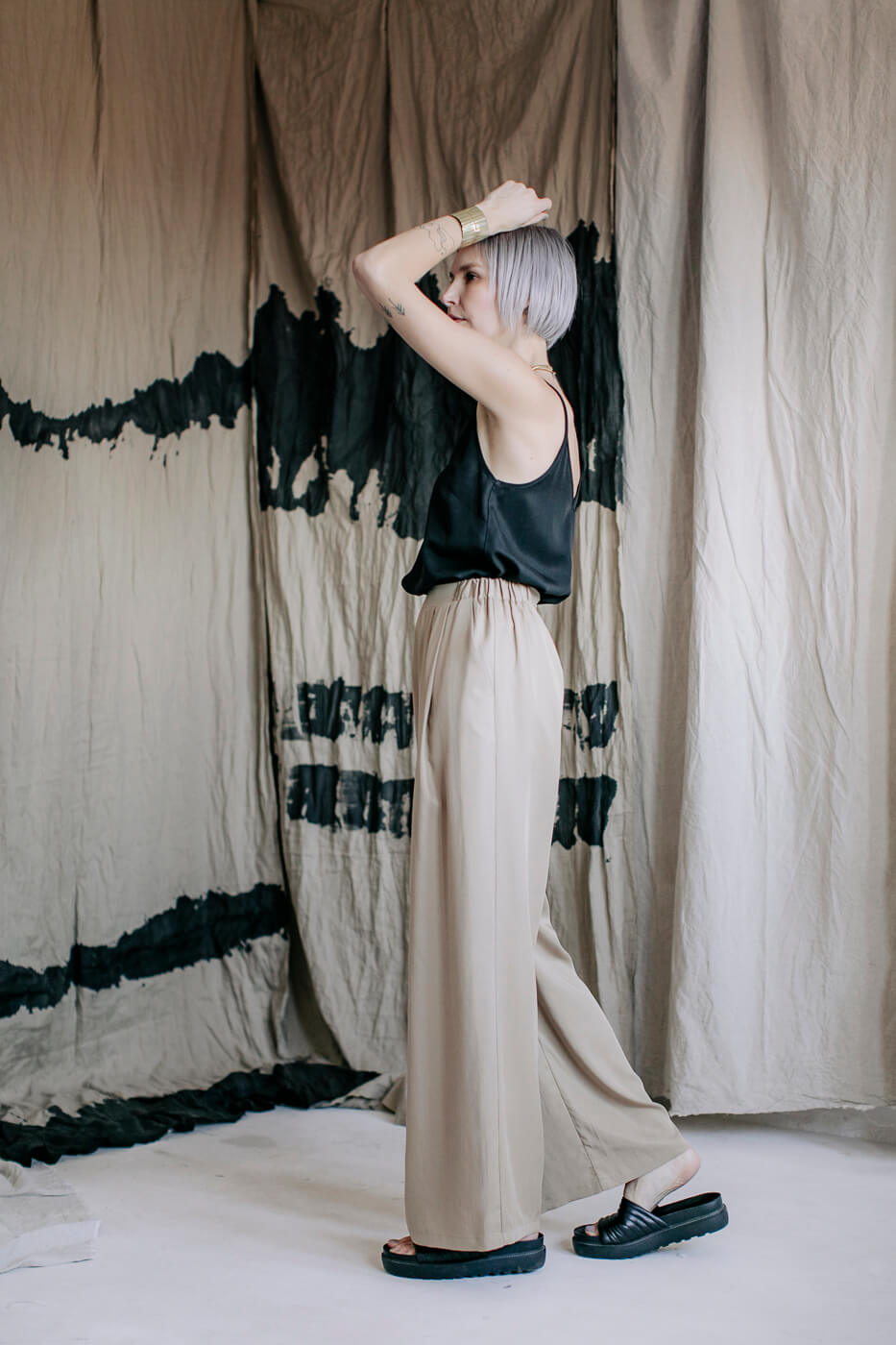 HI /coffee beige tencel/