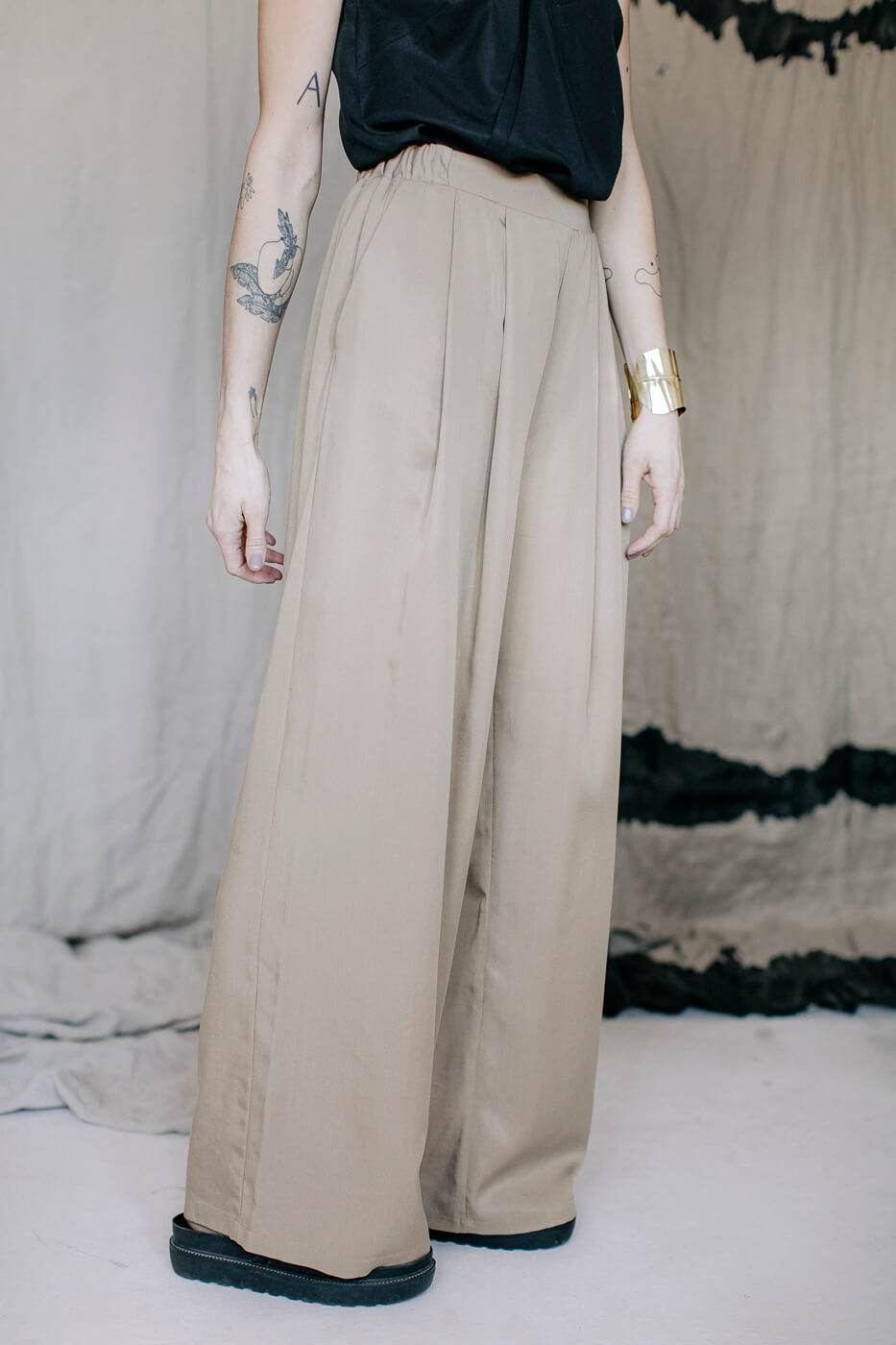 HI /coffee beige tencel/