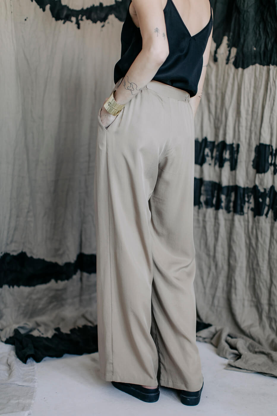 HI /coffee beige tencel/