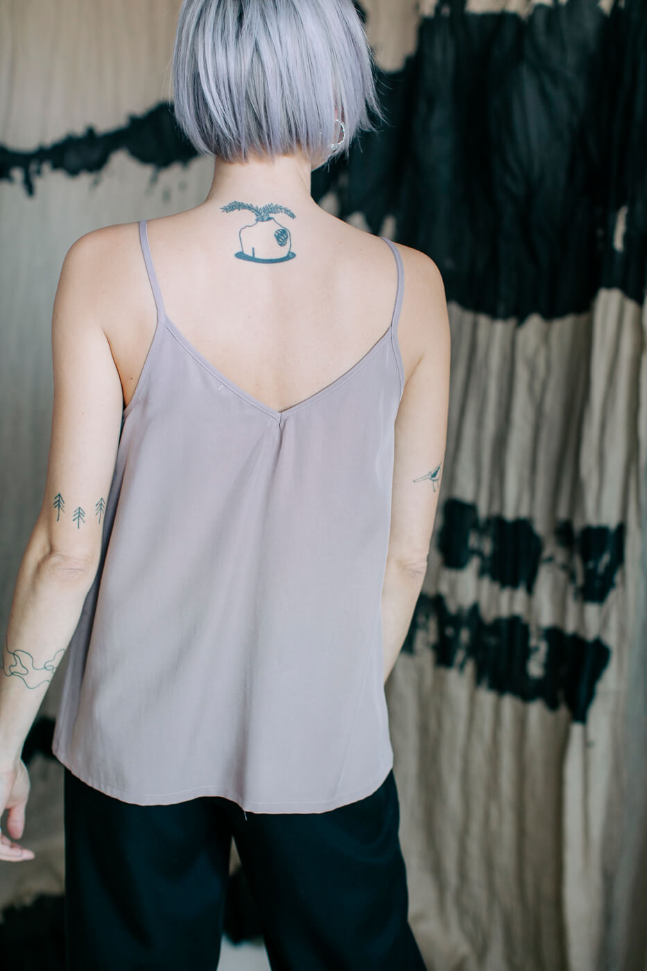 CAIO /pink coffee tencel/