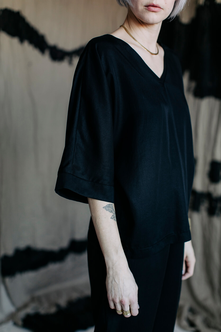 YOKO /black tencel/