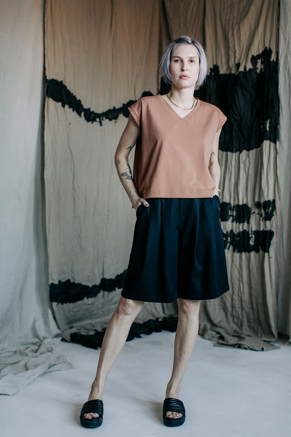 BAHAMAS /black tencel/