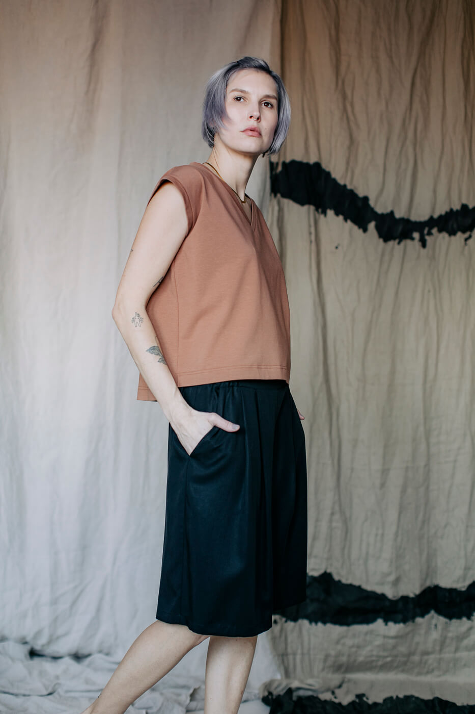 BAHAMAS /black tencel/