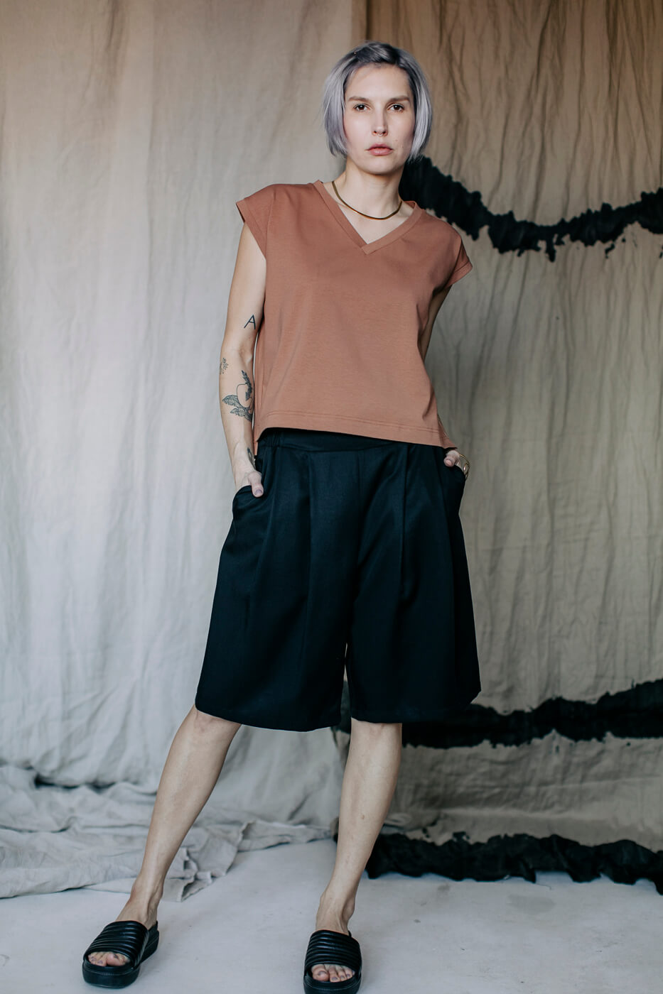 BAHAMAS /black tencel/