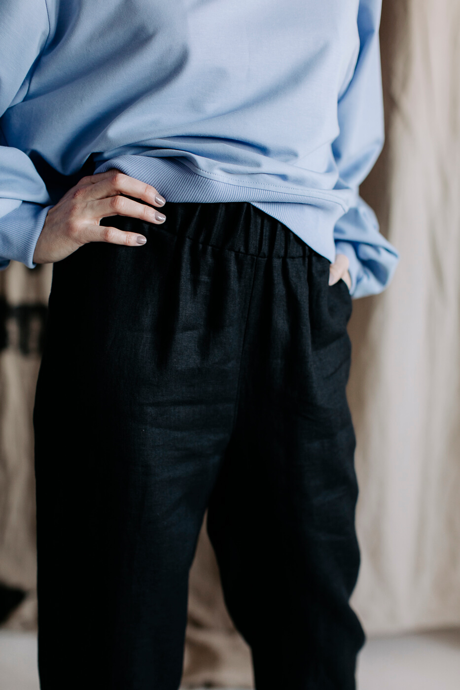 HI YOUTH /black linen/