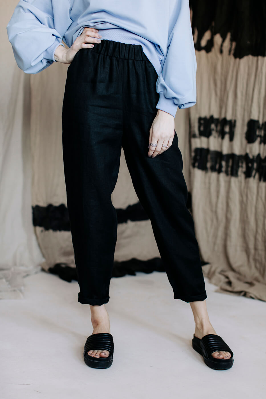 HI YOUTH /black linen/