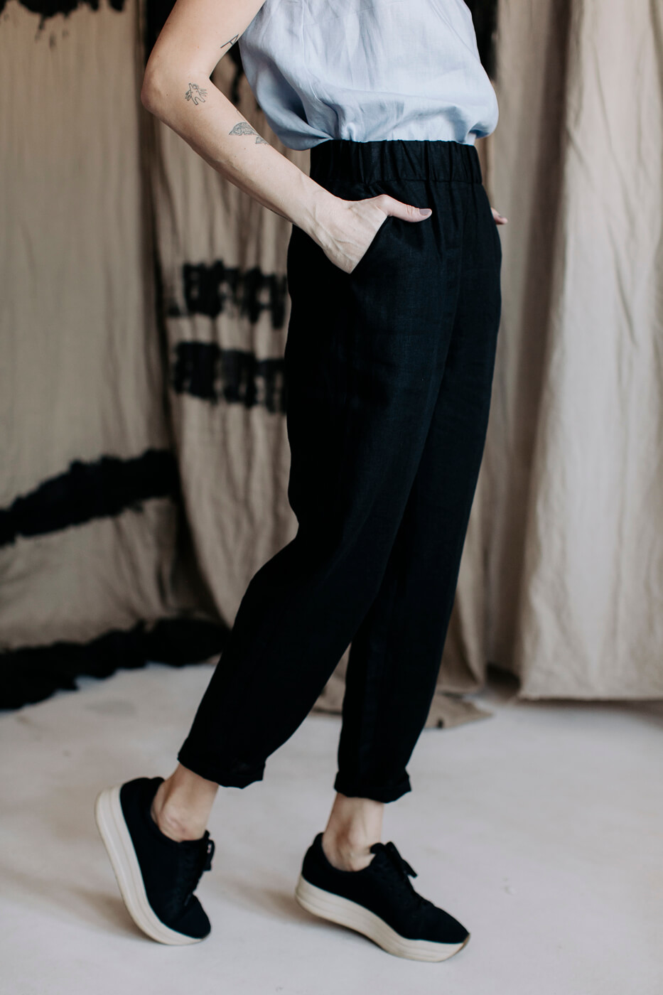 PARI /pink coffee tencel/