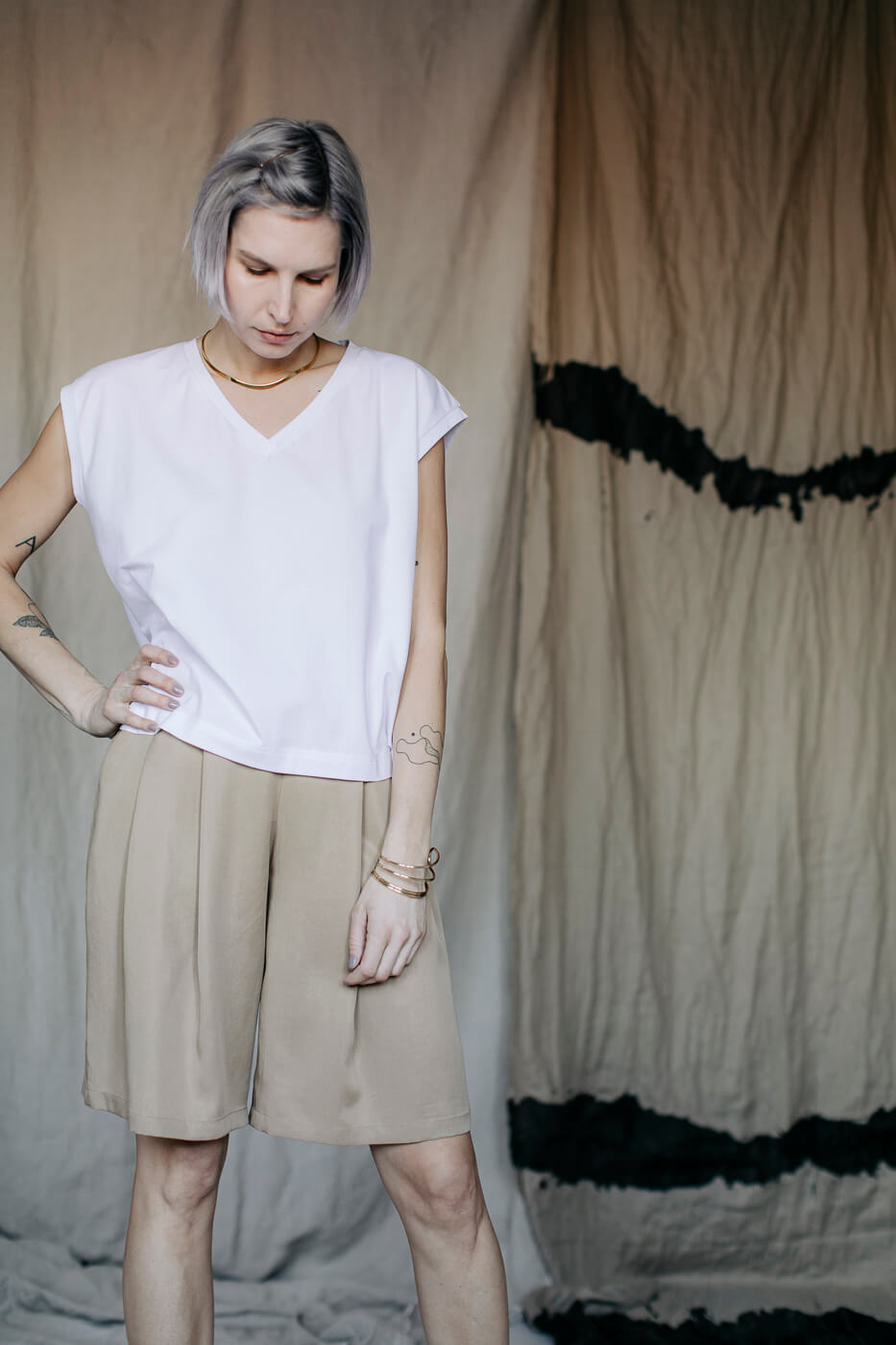 BAHAMAS /coffee beige tencel/